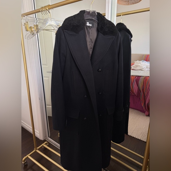 The Kooples Navy Blue Wool Coat - Picture 4 of 10